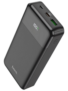 Внешний аккумулятор Hoco J102A чёрный (3.7 В) 20000 мАч ; для моб телефонов (5 В) ≈ 11800 мАч, QC3.0