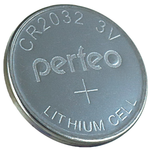 Батарейка дисковая CR2032 Perfeo Lithium Cell BL5 , PF СR2032/5BL