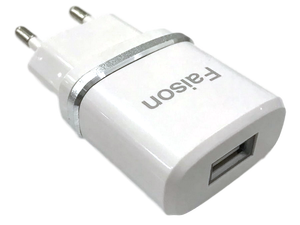 Сетевое зарядное USB устройство ( 1 USB выход ) Faison FC11W , 5 В , 1 А , белое