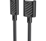 Кабель Hoco X88 Gratified джек USB - джек Lightning , 2.4 А , 1 метр , чёрный