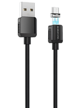 Кабель Borofone BX57 Effective джек USB - джек micro USB , 2 А , 1 метр, магнитный micro USB, чёрный