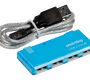 USB HUB SmartBuy SBHA-6110-B , 4 порта , голубой