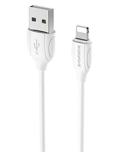 Кабель Borofone BX19 Benefit джек USB - джек Lightning , 1.3 А , 1 метр , белый 