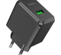 Сетевое зарядное USB устройство ( 1 USB выход ) Hoco CS12A, 18 Вт, 5 - 12 В, 1.5 - 3A, QC3.0, чёрное