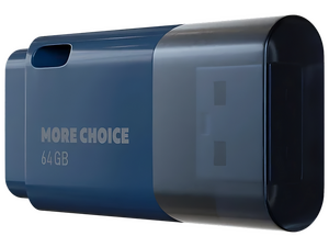 Флеш-накопитель USB 64 Гб More Choice MF64 , синий , MF64Dark Blue