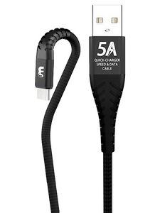 Кабель Peston X7 джек USB - джек micro USB , 5 А , 1 метр , чёрный