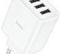 Сетевое зарядное USB устройство ( 4 USB выхода ) Hoco C102A , 18Вт + 10.5Вт, 3A + 2.1A, QC3.0, белое