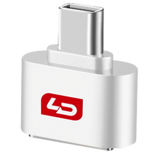 Переходник LD OTG гнездо USB - джек USB Type-C , белый