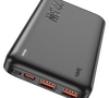 Внешний аккумулятор Hoco J101 чёрный (3.7 В) 10000 мАч ; для моб телефонов (5 В) ≈ 5900 мАч , QC3.0