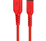 Кабель Hoco X59 Victory джек USB - джек USB Type-C , 3 А , 2 метра , нейлон , красный