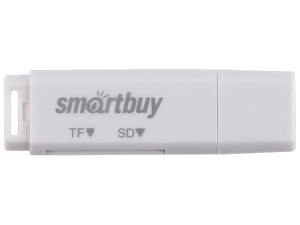 Кардридер ( для SD + MicroSD ) SmartBuy SBR-715-W , белый