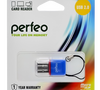 Кардридер ( для MicroSD ) Perfeo PF_5054 , синий