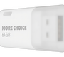 Флеш-накопитель USB 64 Гб More Choice MF64 , белый , MF64White