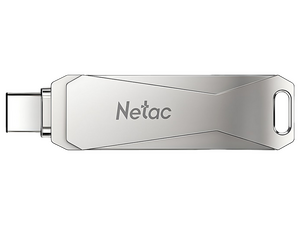 Флеш-накопитель USB 3.0 + USB Type-C 64 Гб Netac U782C , металл , NT03U782C-064G-30PN