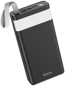 Внешний аккумулятор Hoco J73 чёрный ( 3.7 В ) 30000 мАч ; для моб телефонов ( 5 В ) ≈ 17700 мАч