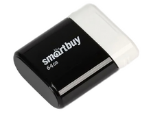 Флеш-накопитель USB 64 Гб SmartBuy Lara Series , мини , чёрный , SB64GBLARA-K