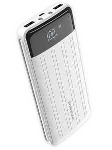 Внешний аккумулятор Borofone BT21A белый ( 3.7 В ) 20000 мАч ; для моб телефонов ( 5 В ) ≈ 12000 мАч