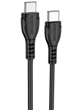 Кабель Borofone BX51 Triumph джек USB Type-C - джек USB Type-C , 60 Вт , 3 А , 1 метр , чёрный