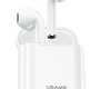 Гарнитура беспроводная канальная ( с кнопкой ответа ) Usams BHUYA01 YA Series Bluetooth V5.0 , белая