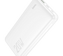 Внешний аккумулятор Hoco J87A белый (3.7 В) 20000 мАч ; для моб телефонов (5 В) ≈ 11800 мАч , QC3.0