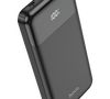 Внешний аккумулятор Hoco J102 чёрный (3.7 В) 10000 мАч ; для моб телефонов (5 В) ≈ 5900 мАч , QC3.0 