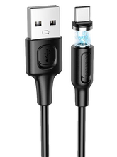 Кабель Borofone BX41 Amiable джек USB - джек USB Type-C , 2.4 А , 1 метр , магнитный Type-C , чёрный