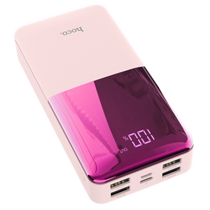 Внешний аккумулятор Hoco J42A розовый ( 3.7 В ) 20000 мАч ; для моб телефонов ( 5 В ) ≈ 11800 мАч 