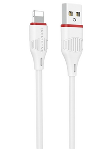 Кабель Borofone BX17 Enjoy джек USB - джек Lightning , 2.4 А , 1 метр , белый
