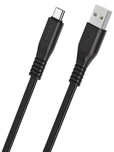 Кабель Borofone BX23 Wide Power джек USB - джек USB Type-C , 3 А , 1 метр , чёрный