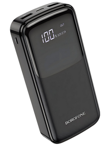 Внешний аккумулятор Borofone BJ17A чёрный ( 3.7 В ) 20000 мАч; для моб телефонов ( 5 В ) ≈ 11800 мАч