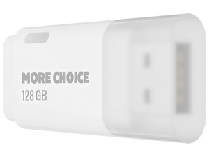 Флеш-накопитель USB 128 Гб More Choice MF128 , белый , MF128White