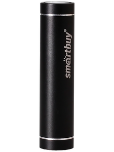 Внешний аккумулятор SmartBuy SBPB-2000 чёрный (3.7 В) 2500 мАч ; для моб телефонов (5 В) ≈ 1500 мАч