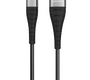 Кабель Borofone BX32 Munificent джек USB - джек Lightning , 2.4 А , 1 метр , нейлон , чёрный