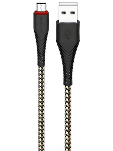 Кабель Borofone BX25 Powerful джек USB - джек micro USB , 2.4 А , 1 метр , нейлон , чёрный
