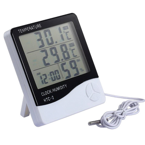 Термометр-гигрометр HTC-2 ( -10 до +50°С , снаружи : -50 до +70°С ) влажность , часы , будильник