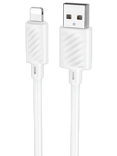 Кабель Hoco X88 Gratified джек USB - джек Lightning , 2.4 А , 1 метр , белый