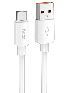 Кабель Hoco X96 Hyper джек USB - джек USB Type-C , 100 Вт , 6 А , 1 метр , белый