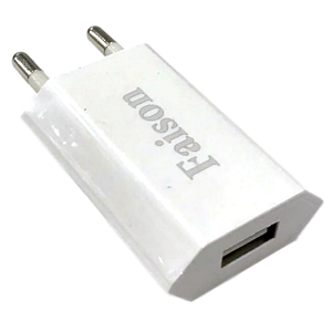 Сетевое зарядное USB устройство ( 1 USB выход ) Faison FC13 , 5 В , 1 А , белое
