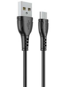 Кабель Borofone BX51 Triumph джек USB - джек micro USB , 2.4 А , 1 метр , чёрный