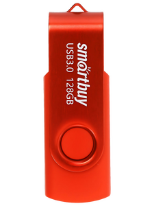 Флеш-накопитель USB 3.0 128 Гб SmartBuy Twist Series , красный , SB128GB3TWR