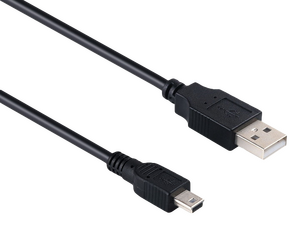 Кабель Peston джек USB - джек mini USB , 0.8 метра , чёрный