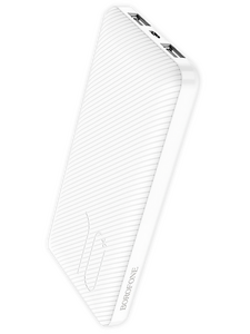 Внешний аккумулятор Borofone BT28 белый ( 3.7 В ) 10000 мАч ; для моб телефонов ( 5 В ) ≈ 5900 мАч 