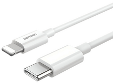 Кабель Denmen D10L джек USB Type-C - джек Lightning , 20 Вт , 3 А , 1 метр , белый