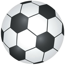 Коврик для компьютерной мыши Guierya Футбольный мяч , 200*200*3 мм