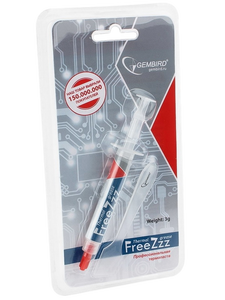 Термопаста Gembird FreeZzz GF-01-3 , 3 грамма , шприц