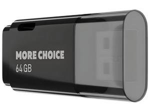 Флеш-накопитель USB 64 Гб More Choice MF64 , чёрный , MF64Black