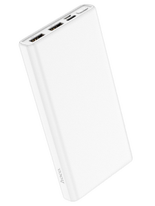 Внешний аккумулятор Hoco J55 белый ( 3.7 В ) 10000 мАч ; для моб телефонов ( 5 В ) ≈ 5900 мАч 