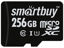 Карта памяти MicroSD 256 Гб SmartBuy UHS-I Класс 10 , SB256GBSDCL10-00