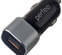 Автомобильное зарядное USB устройство ( 1 USB выход ) Perfeo I4618 , 3.1 A , QC3.0 , чёрное