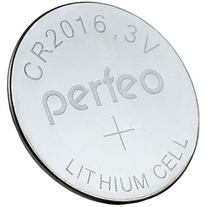 Батарейка дисковая CR2016 Perfeo Lithium Cell BL5 , PF СR2016/5BL